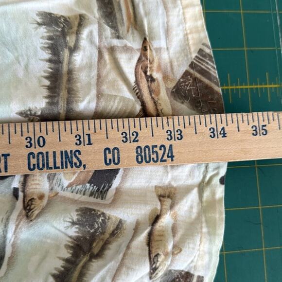 Pierre Cardin Mens Short Sleeved Button Shirt sz XLT 100% Cotton Fisherman - Picture 5 of 5